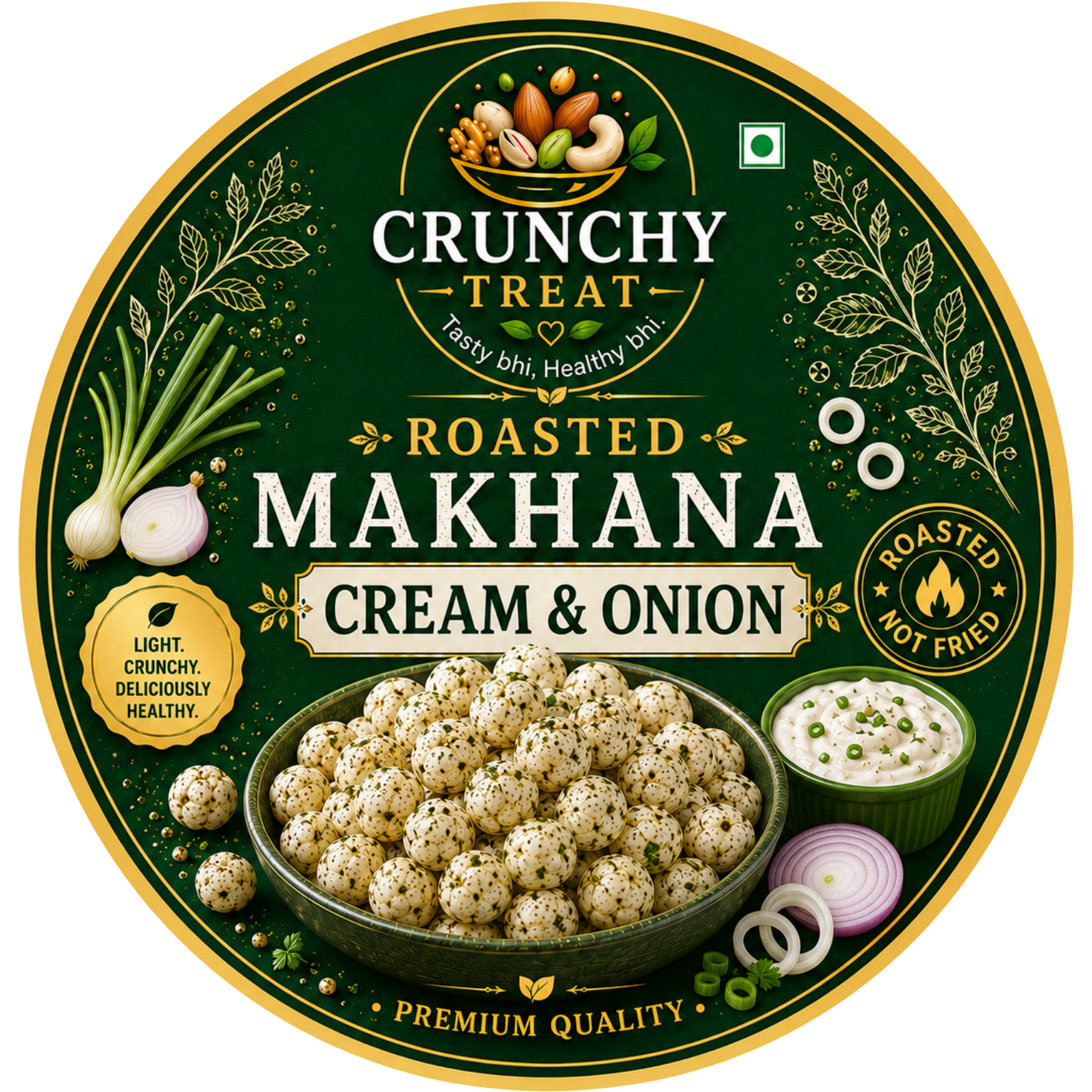 Roasted Makhana Cream & Onion