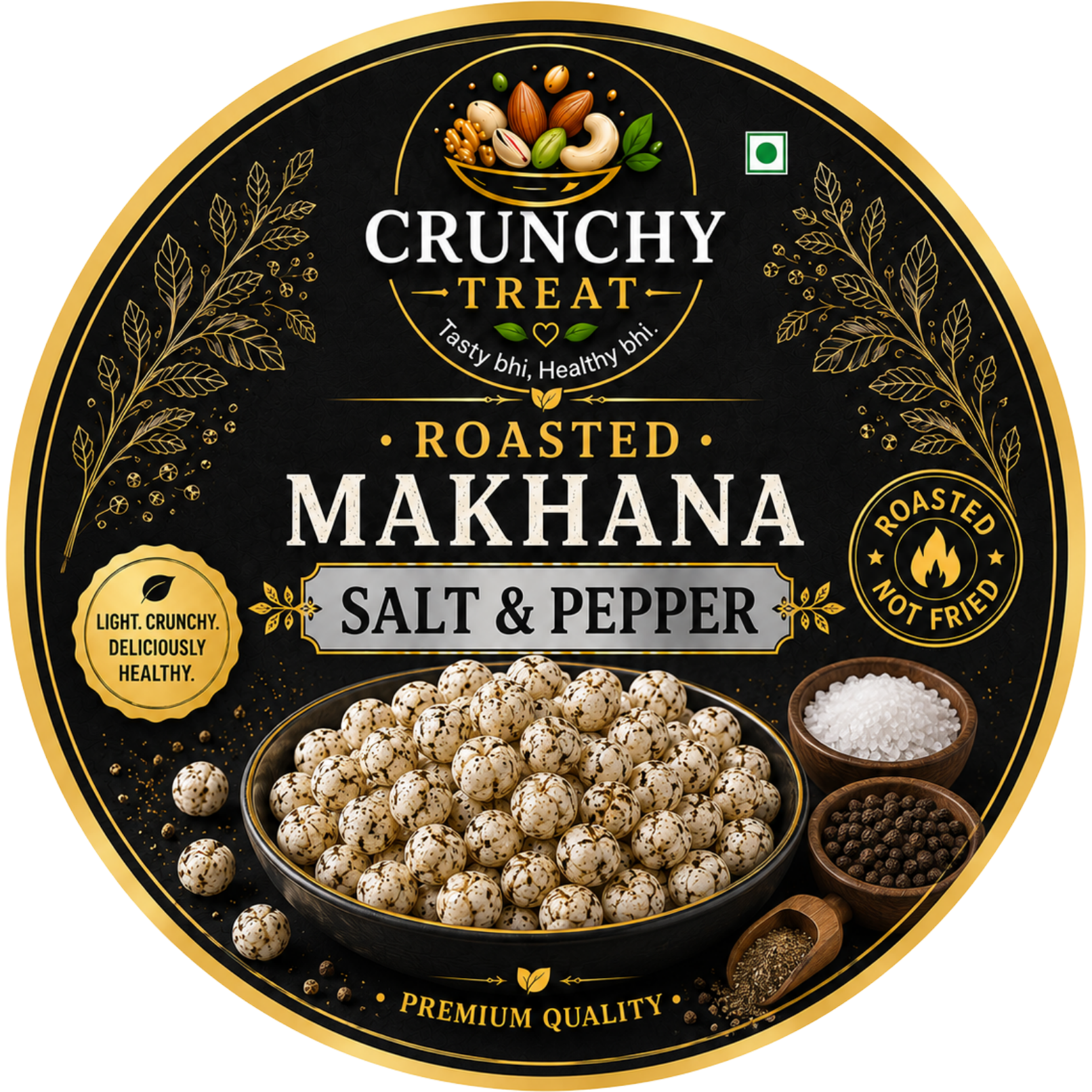 Roasted Makhana Salt & Pepper
