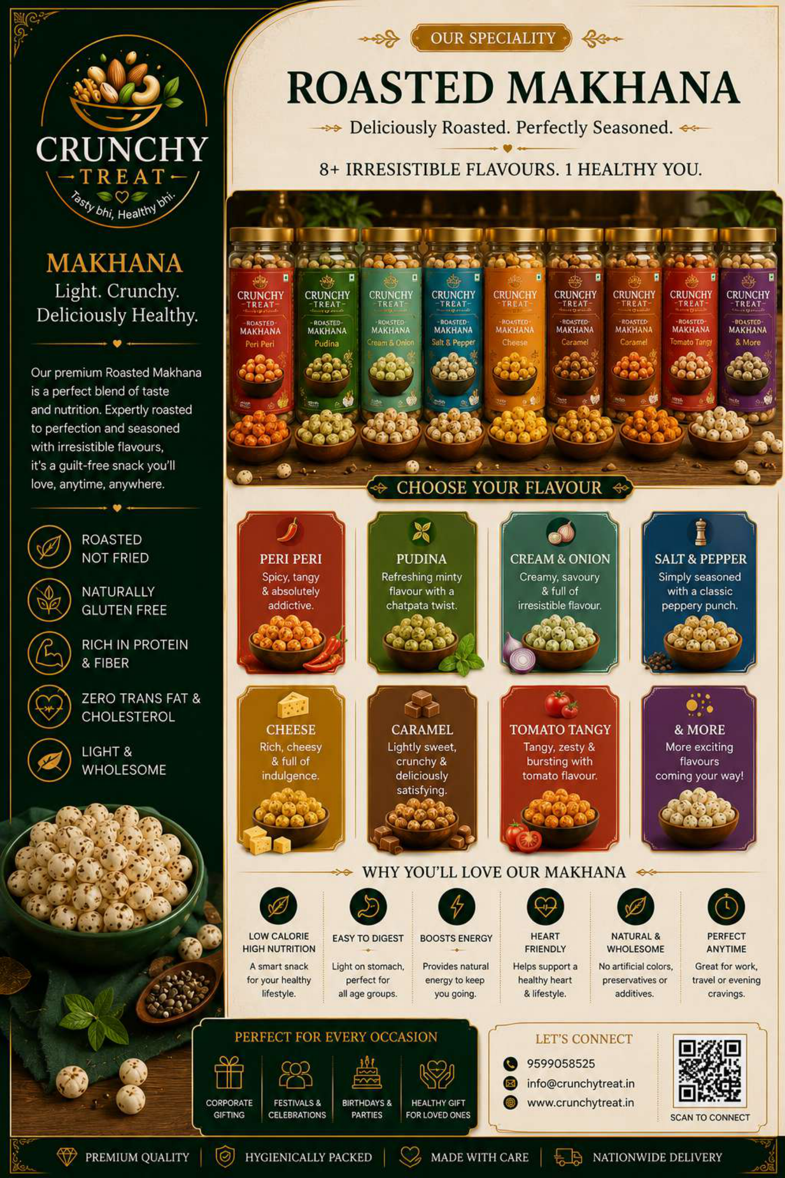 Roasted makhana flavours
